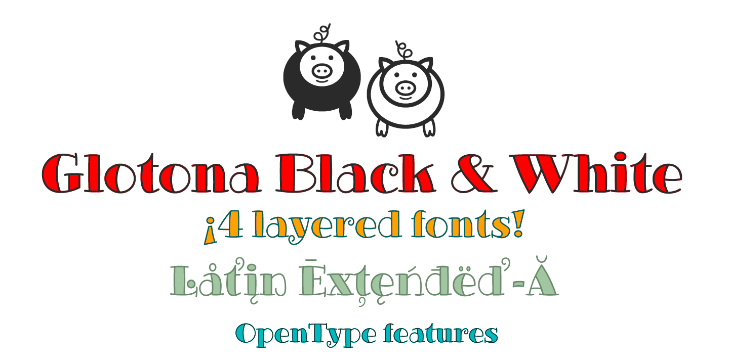Glotona Black Font preview